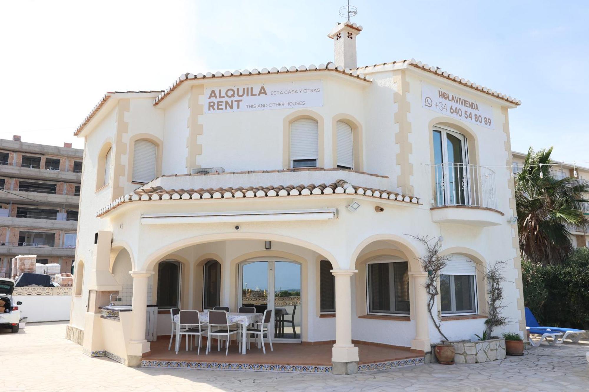 Chalet En La Playa Con Piscina Privada - Holavivienda Inmobiliaria 德尼亚 外观 照片